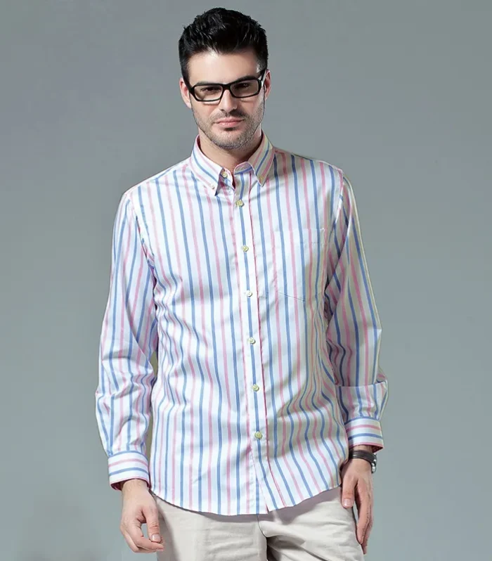 Berkam Striped Oxford Shirt – Smart Casual Essential 2