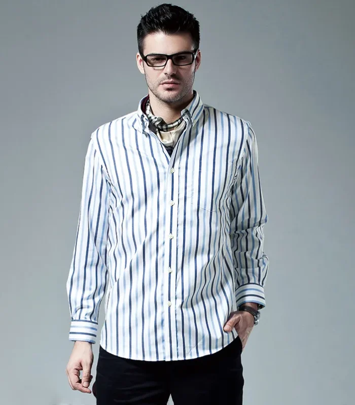 Berkam Striped Oxford Shirt – Smart Casual Essential 3