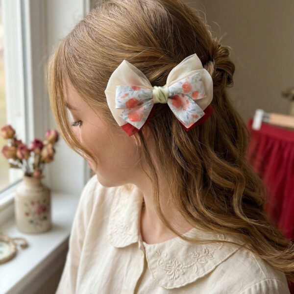 Floral Garden Layered Bow