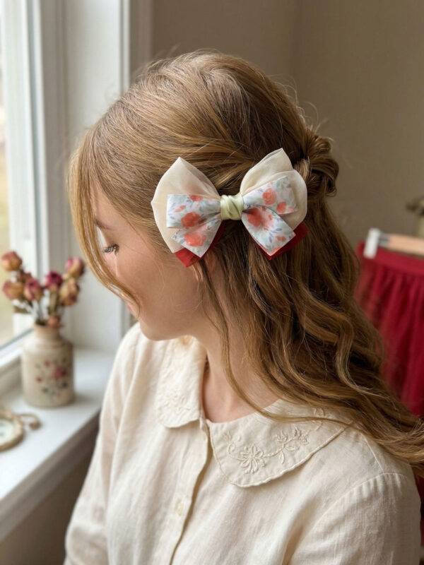 Floral Garden Layered Bow