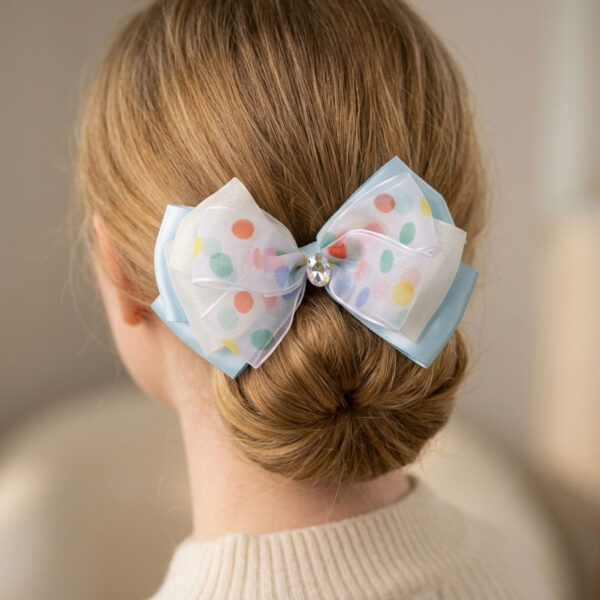 Confetti Dot Crystal Bow