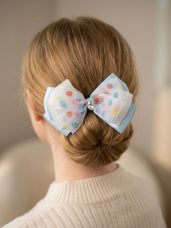 Confetti Dot Crystal Bow