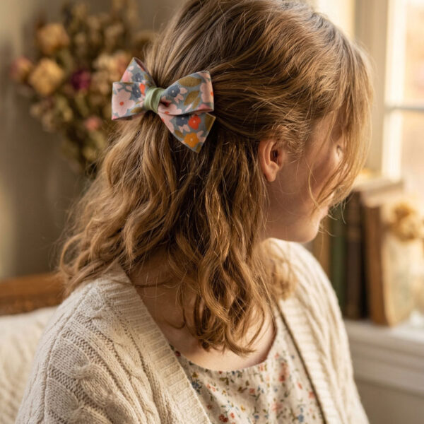 Meadow Floral Print Bow