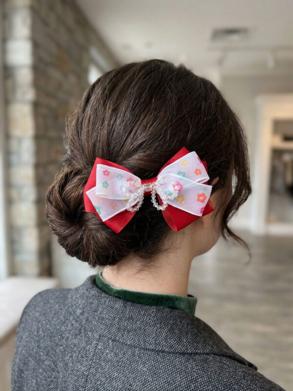 Floral Crystal Butterfly Bow